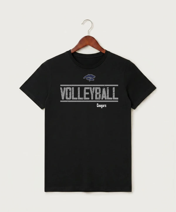 Zumbrota Mazeppa High School Volleyball (Girls) - Black T-Shirt - Full Front