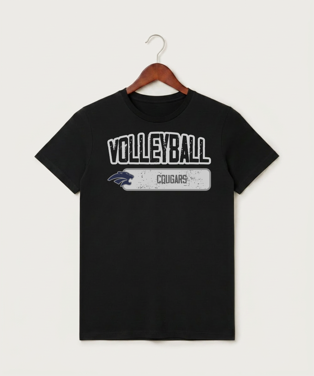 Zumbrota Mazeppa High School Volleyball (Girls) - Black T-Shirt - Full Front