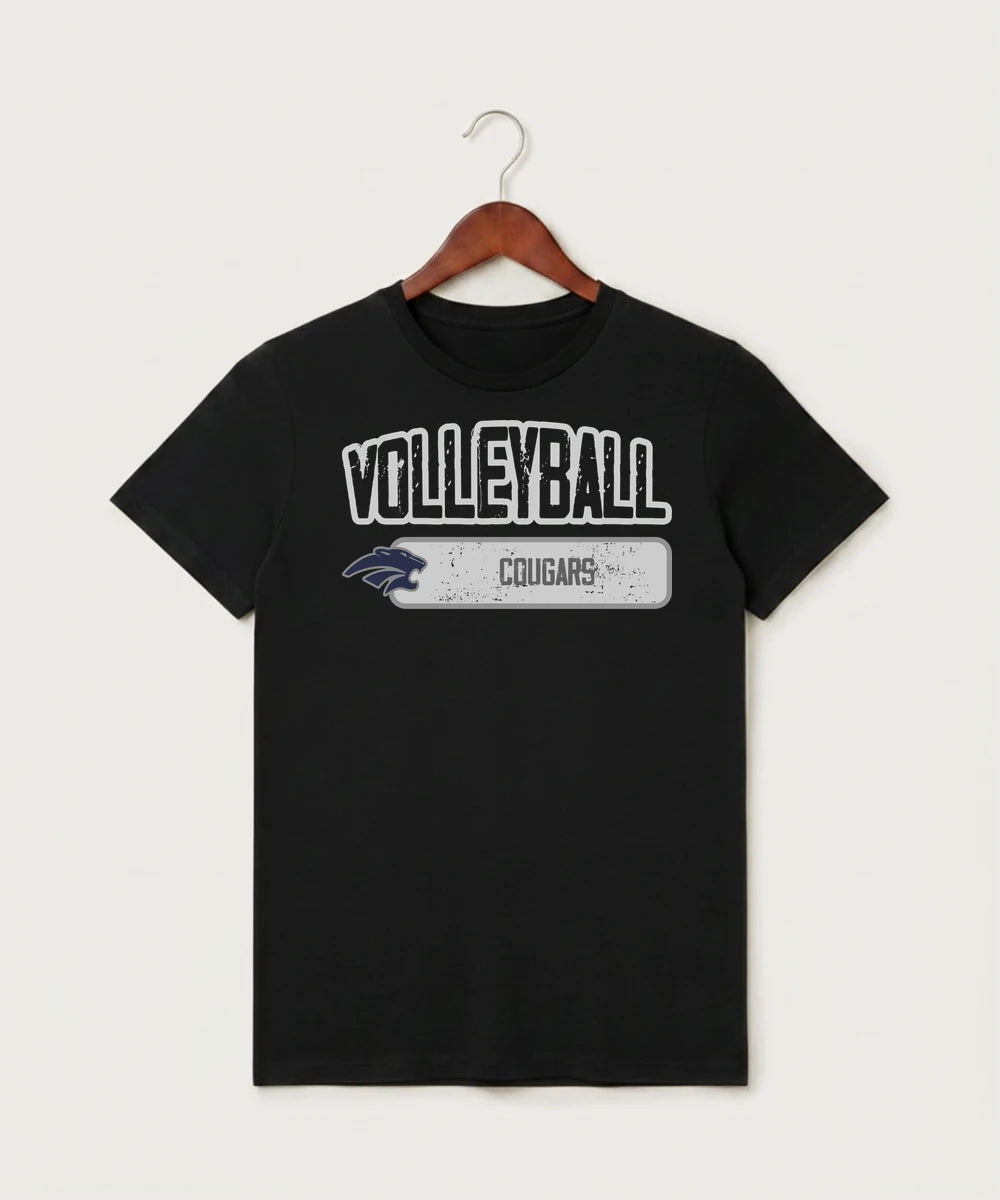 Zumbrota Mazeppa High School Volleyball (Girls) - Black T-Shirt - Full Front