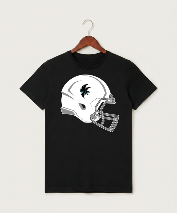 Alden-Conger-Glenville Emmons High School Football (Boys) - Black T-Shirt - Full Front