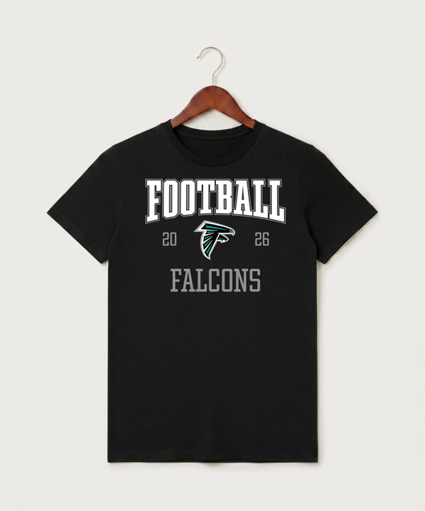 Fillmore Central High School Football (Boys) - Black T-Shirt - Full Front