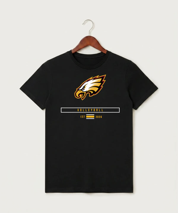 Dover-Eyota High School Volleyball (Girls) - Black T-Shirt - Full Front