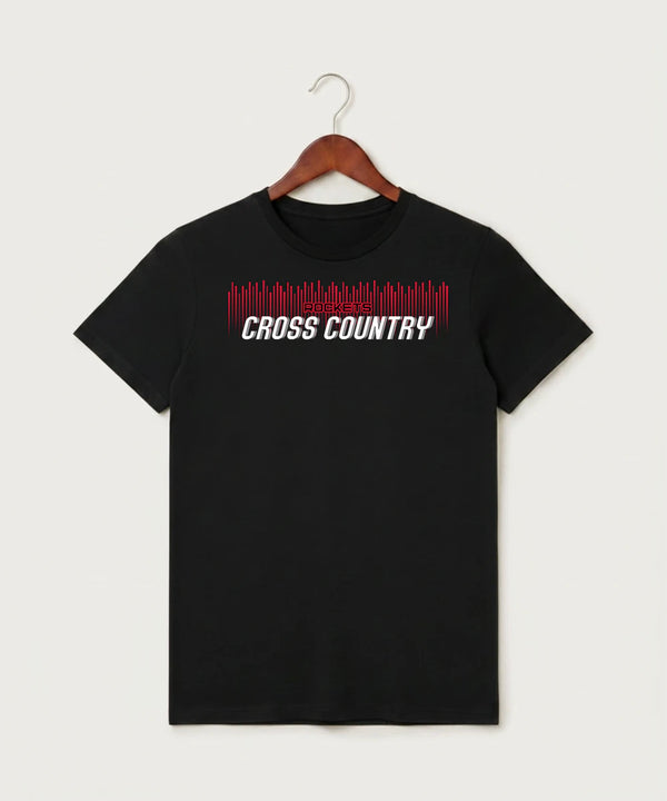 John Marshall High School Cross Country (Coed) - Black T-Shirt - Full Front