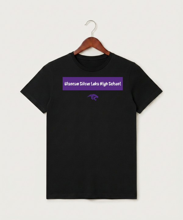 Glencoe Silver Lake High School Athletics - Black T-Shirt - Full Front