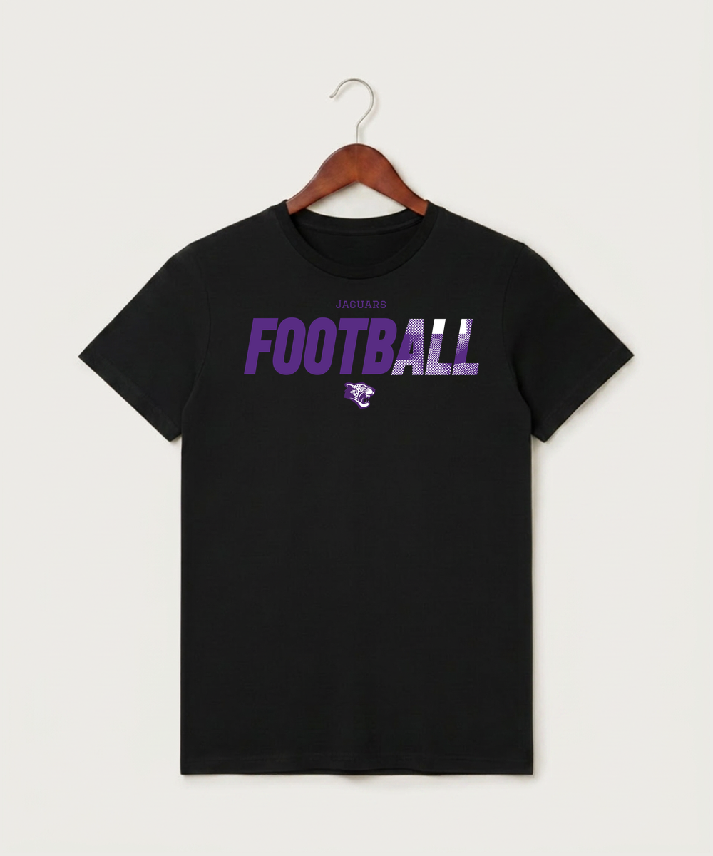 Granada-Huntley-East Chain/Truman Football (Boys) - Black T-Shirt - Full Front