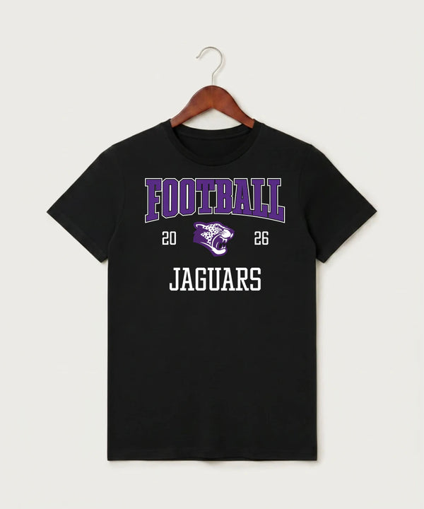 Granada-Huntley-East Chain/Truman Football (Boys) - Black T-Shirt - Full Front