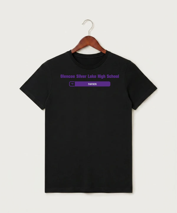 Glencoe Silver Lake High School Athletics - Black T-Shirt - Full Front