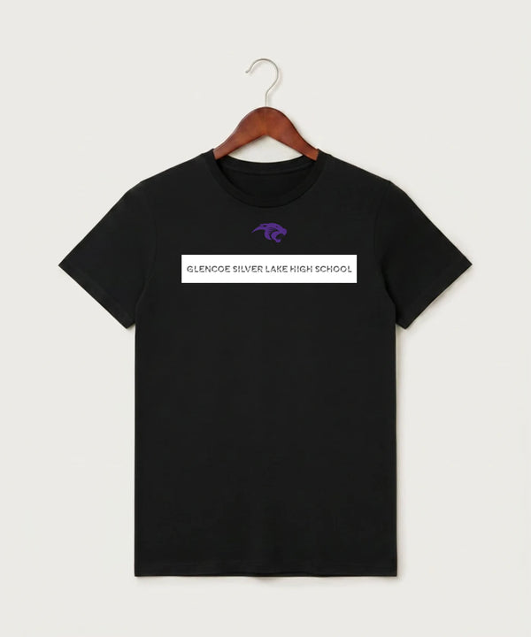Glencoe Silver Lake High School Athletics - Black T-Shirt - Full Front