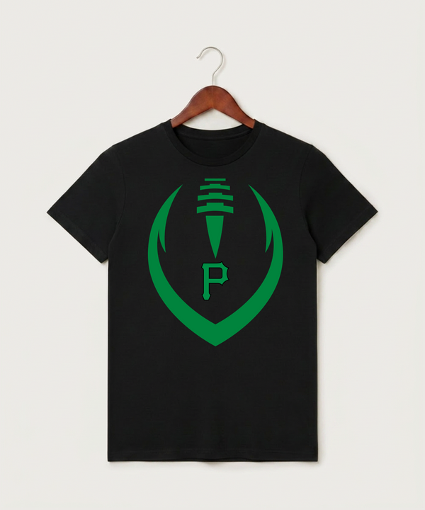 Pipestone Area High School Football (Boys) - Black T-Shirt - Full Front