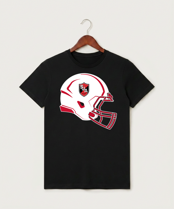 Saint James High School Football (Boys) - Black T-Shirt - Full Front