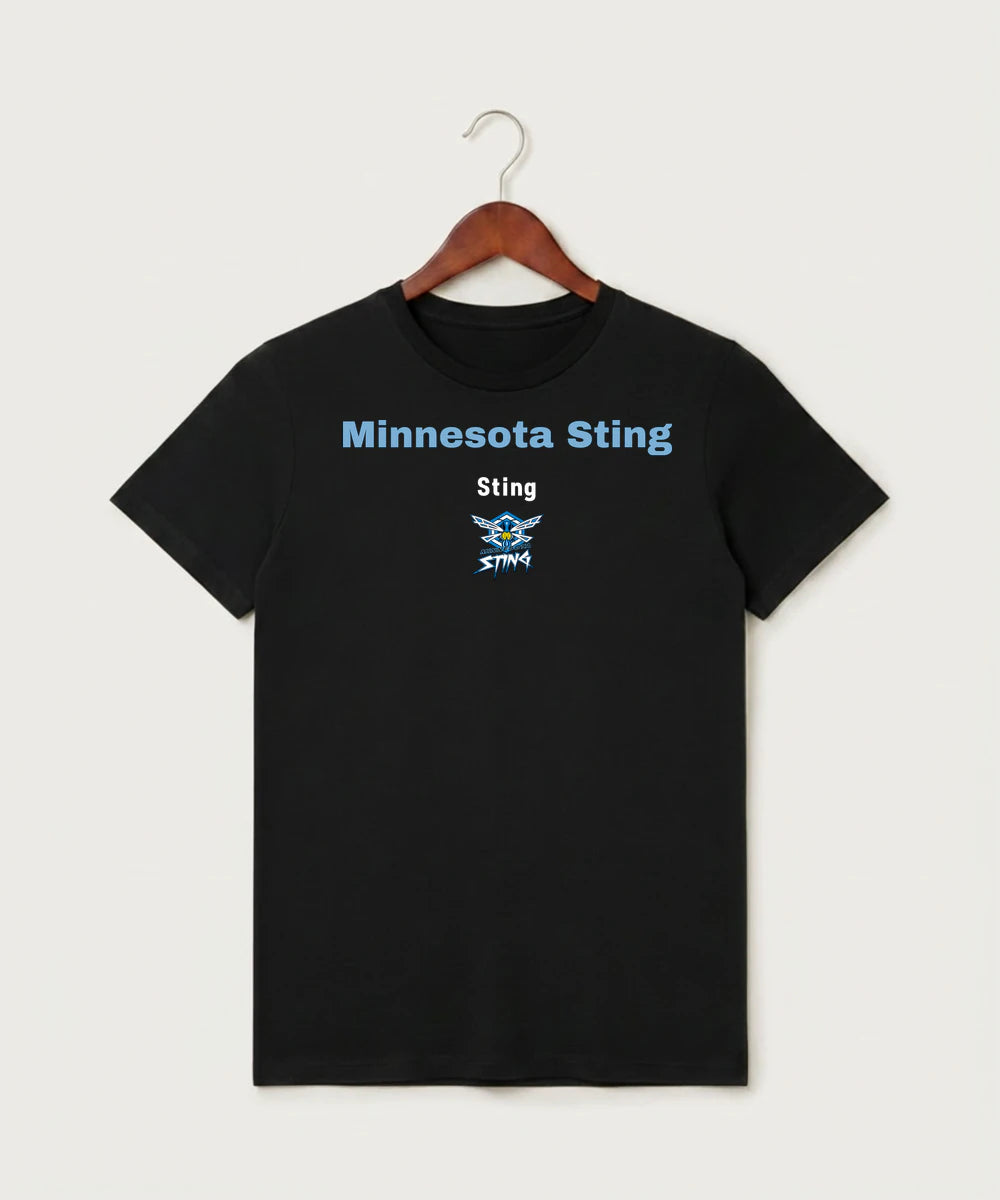 Minnesota Sting Athletics - Black T-Shirt - Full Front
