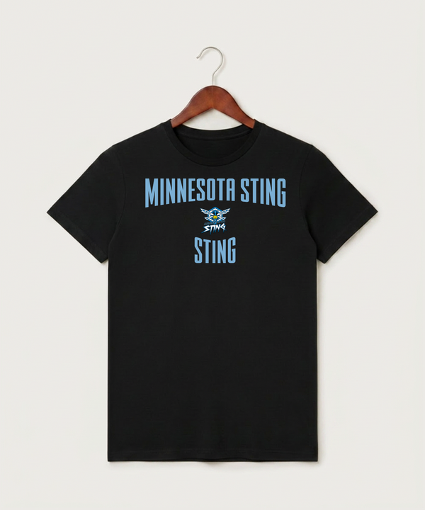 Minnesota Sting Athletics - Black T-Shirt - Full Front