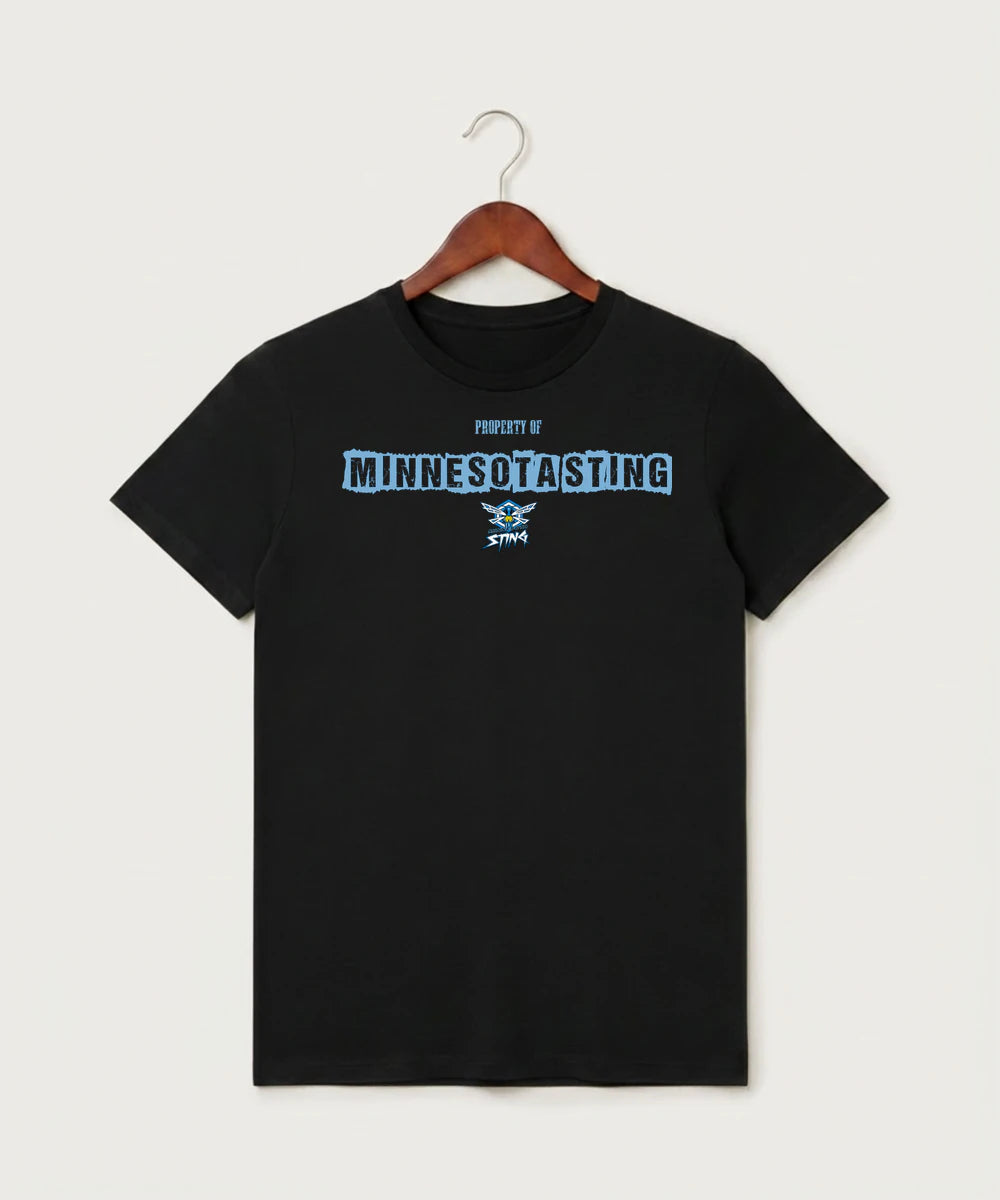 Minnesota Sting Athletics - Black T-Shirt - Full Front