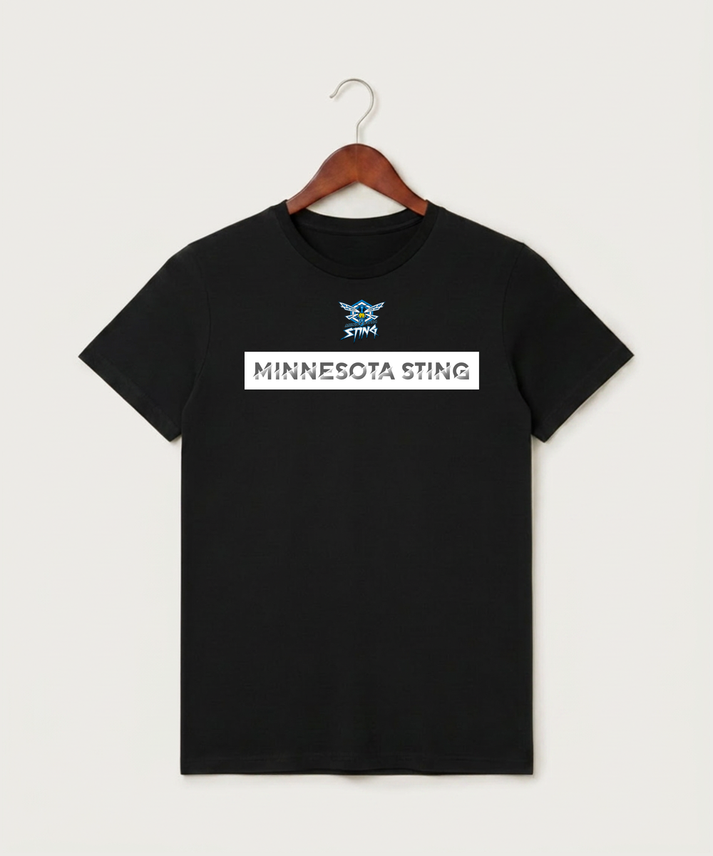 Minnesota Sting Athletics - Black T-Shirt - Full Front
