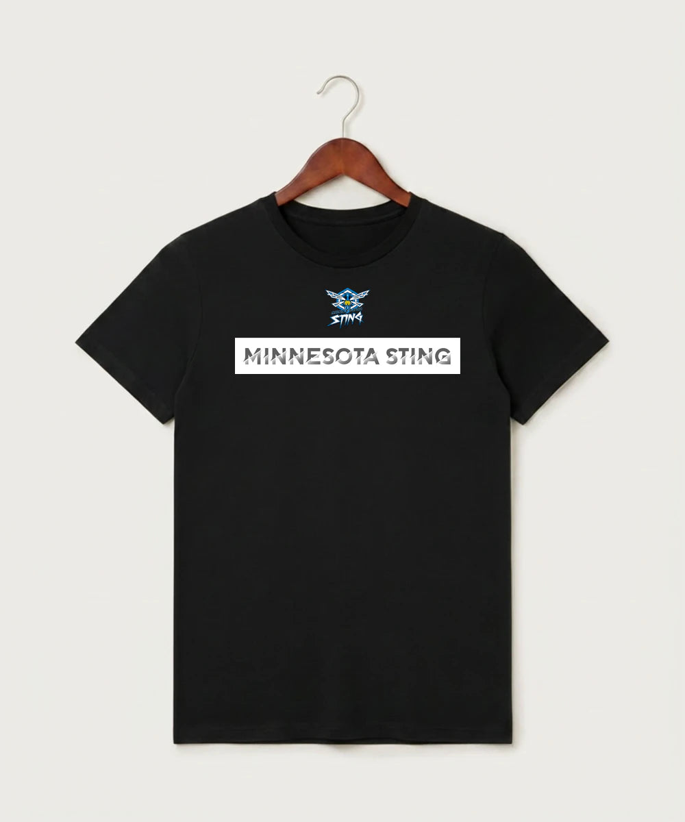 Minnesota Sting Athletics - Black T-Shirt - Full Front