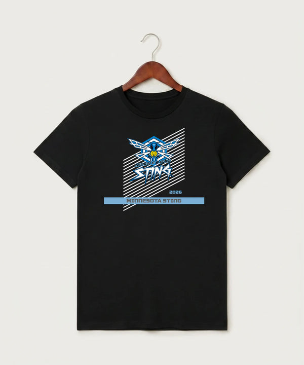 Minnesota Sting Athletics - Black T-Shirt - Full Front