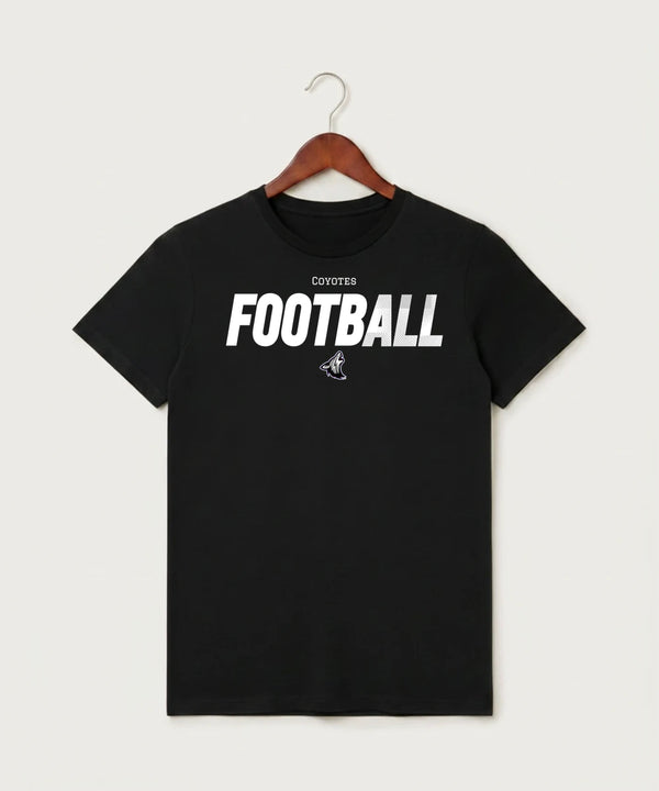 Heron Lake-Okabena High School Football (Boys) - Black T-Shirt - Full Front