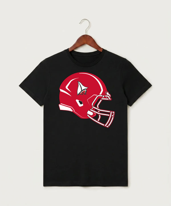 Detroit Lakes Community High School Football (Boys) - Black T-Shirt - Full Front