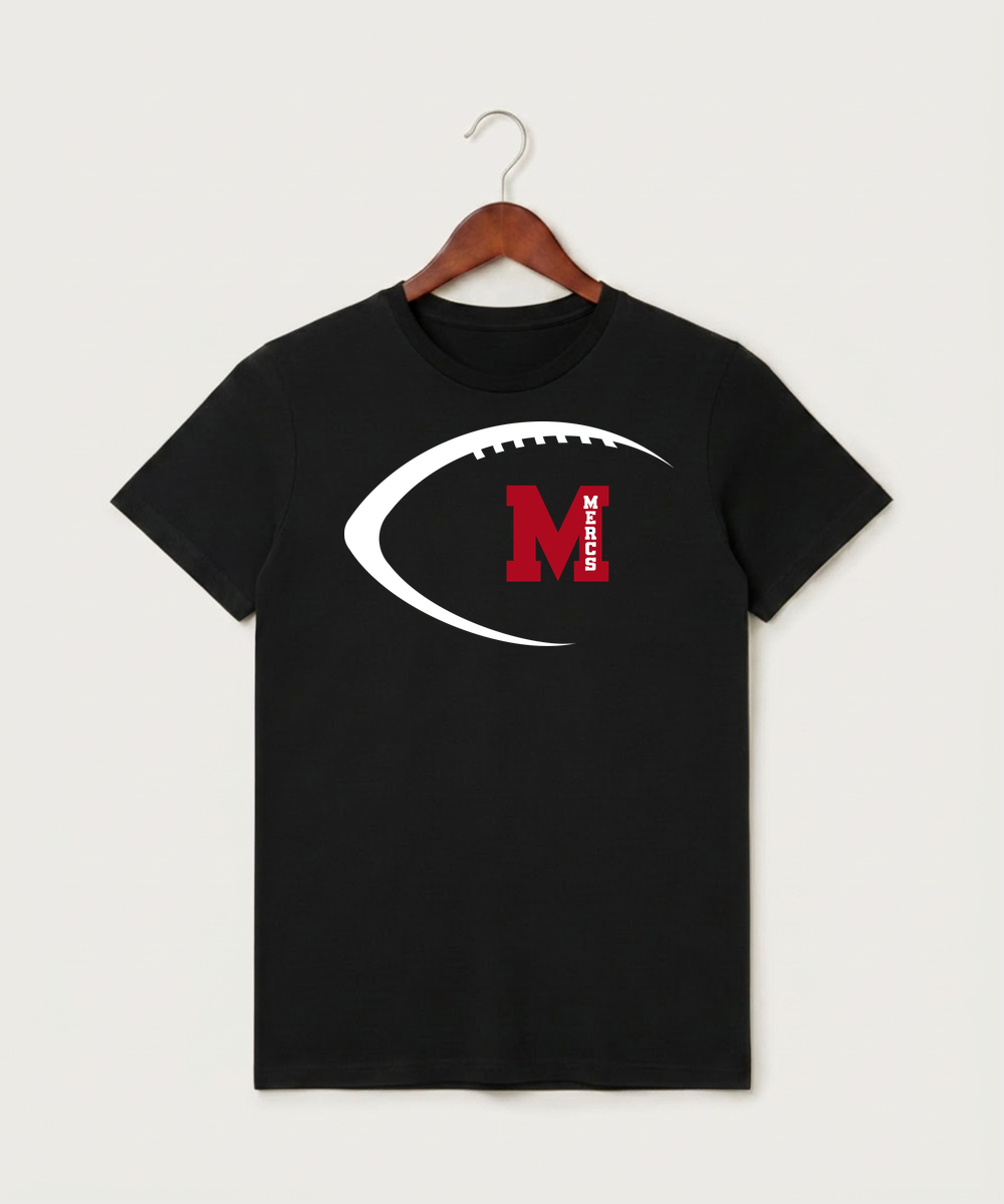 Mcgregor High School Football (Boys) - Black T-Shirt - Full Front