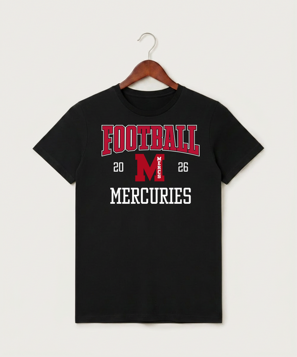 Mcgregor High School Football (Boys) - Black T-Shirt - Full Front