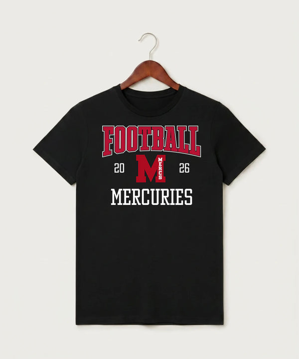 Mcgregor High School Football (Boys) - Black T-Shirt - Full Front