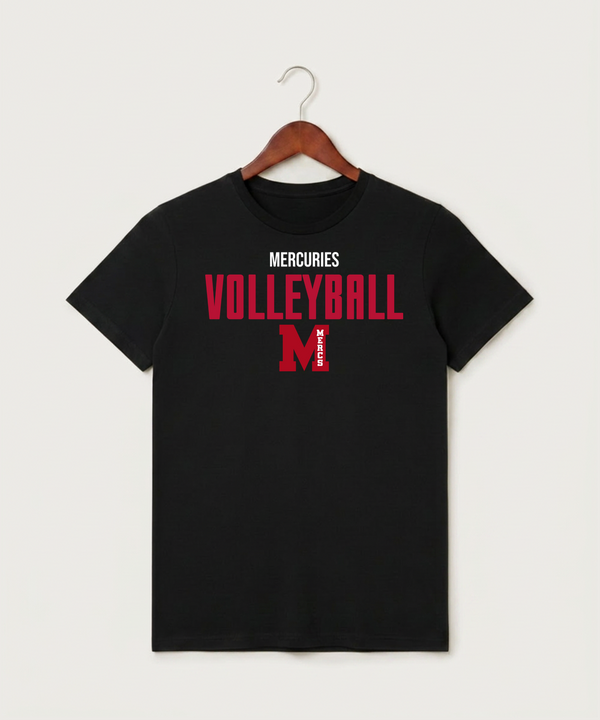 Mcgregor High School Volleyball (Girls) - Black T-Shirt - Full Front