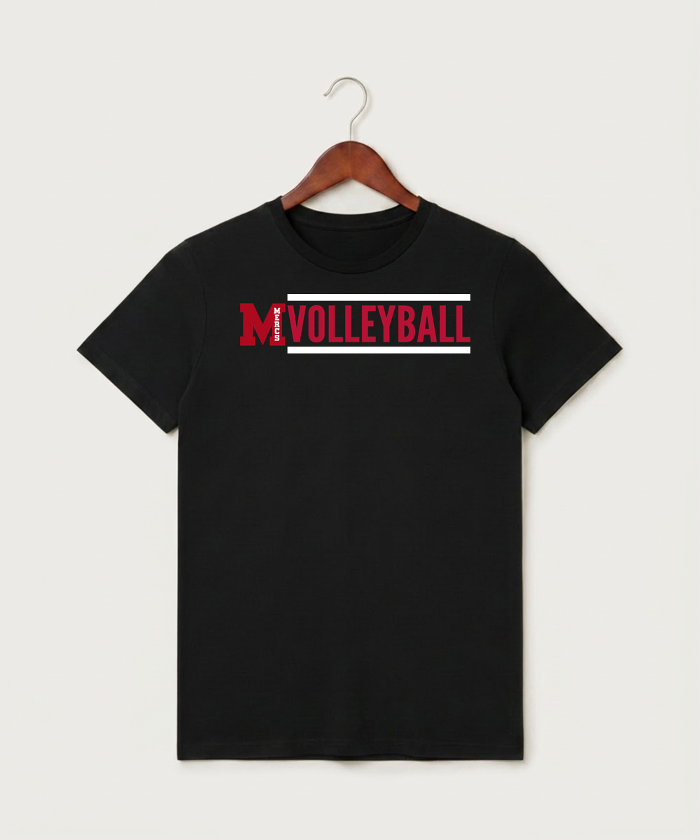 Mcgregor High School Volleyball (Girls) - Black T-Shirt - Full Front