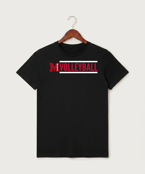 Mcgregor High School Volleyball (Girls) - Black T-Shirt - Full Front