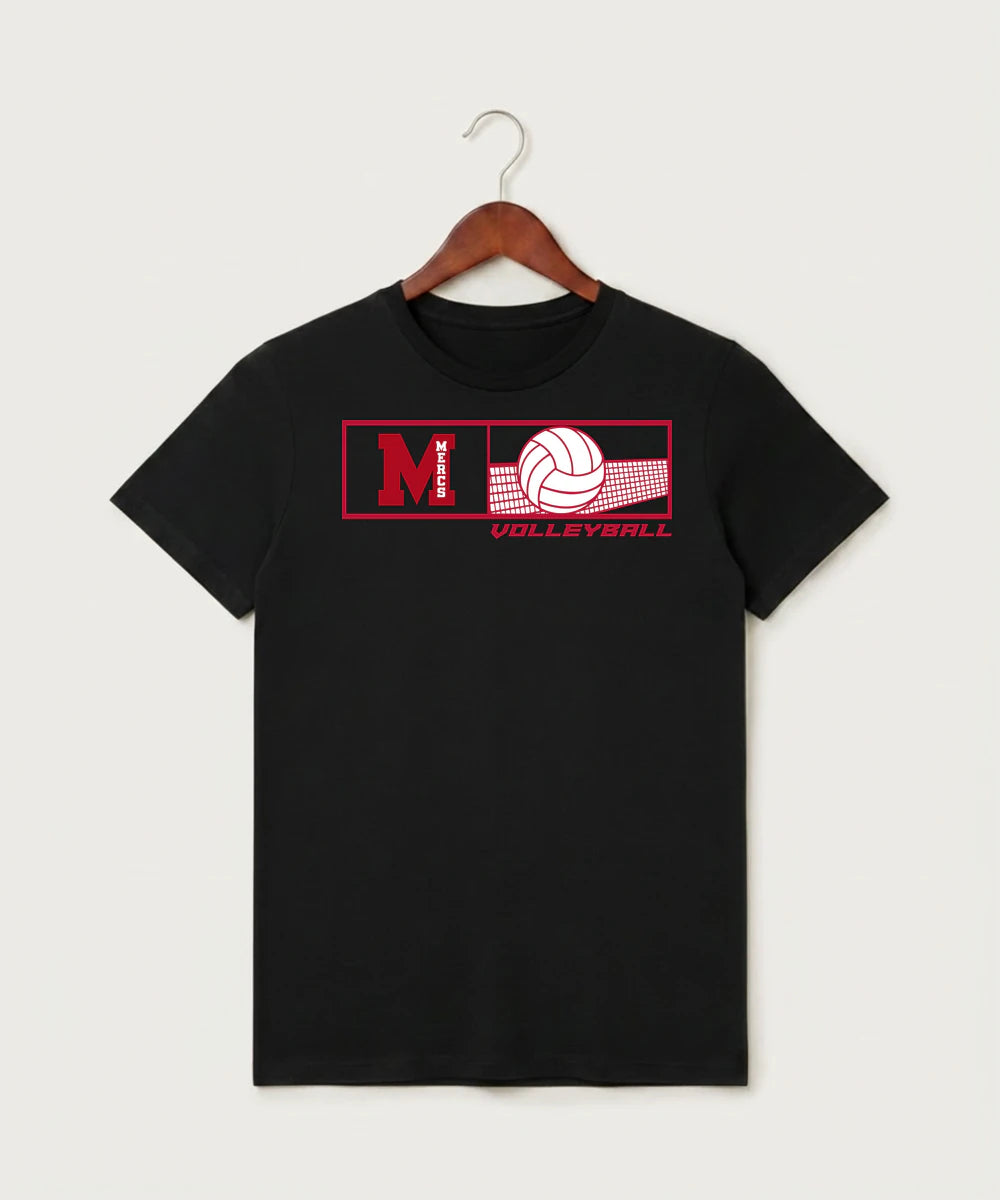 Mcgregor High School Volleyball (Girls) - Black T-Shirt - Full Front