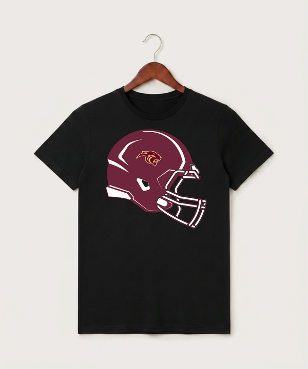 Pine Island High School Football (Boys) - Black T-Shirt - Full Front