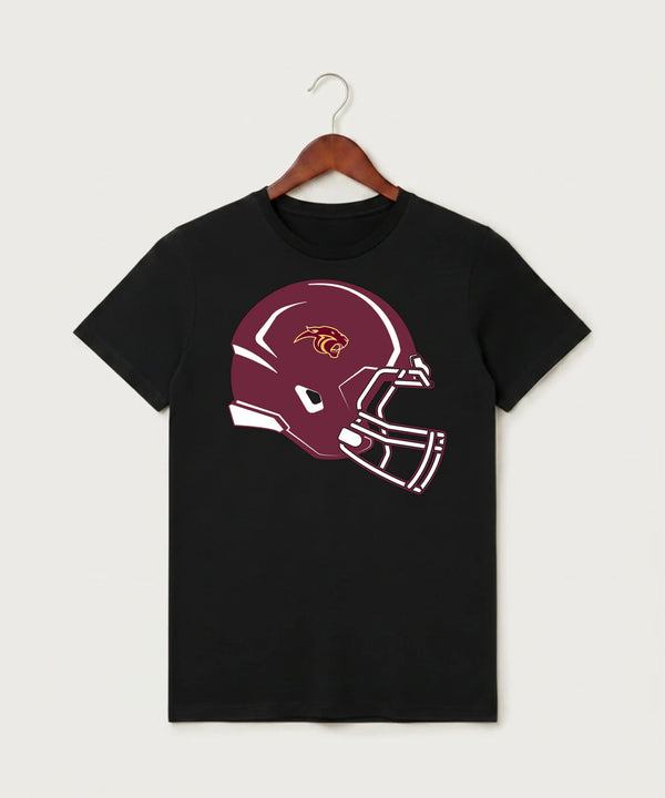 Pine Island High School Football (Boys) - Black T-Shirt - Full Front