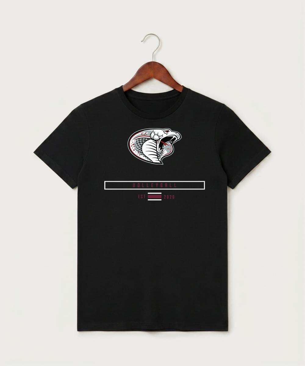 Triton High School Volleyball (Girls) - Black T-Shirt - Full Front