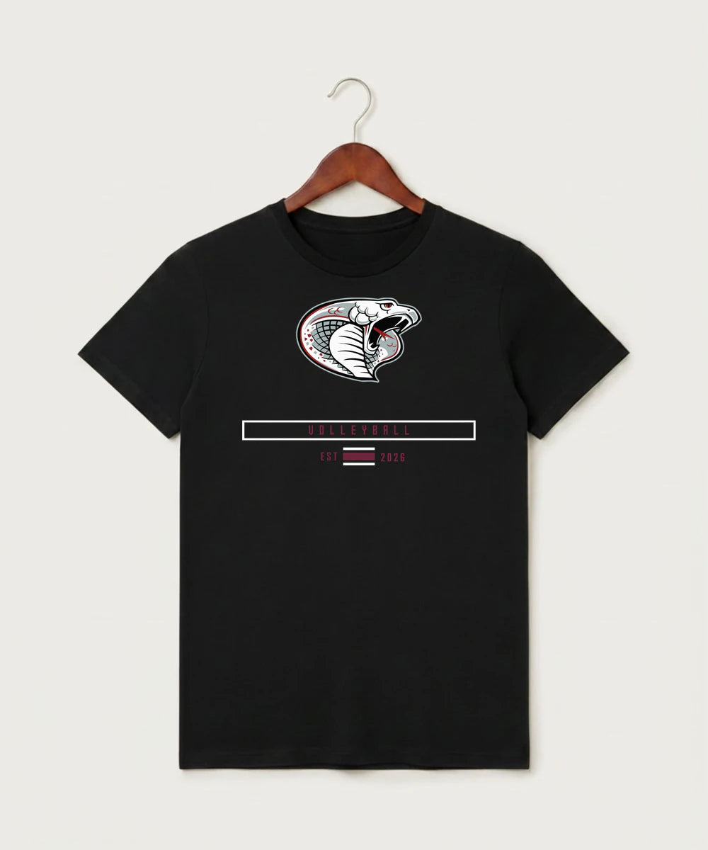 Triton High School Volleyball (Girls) - Black T-Shirt - Full Front