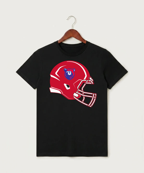 Bertha Hewitt High School Football (Boys) - Black T-Shirt - Full Front