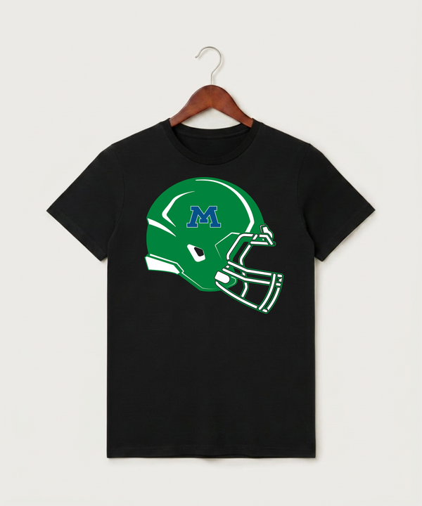 Minnewaska Area High School Football (Boys) - Black T-Shirt - Full Front