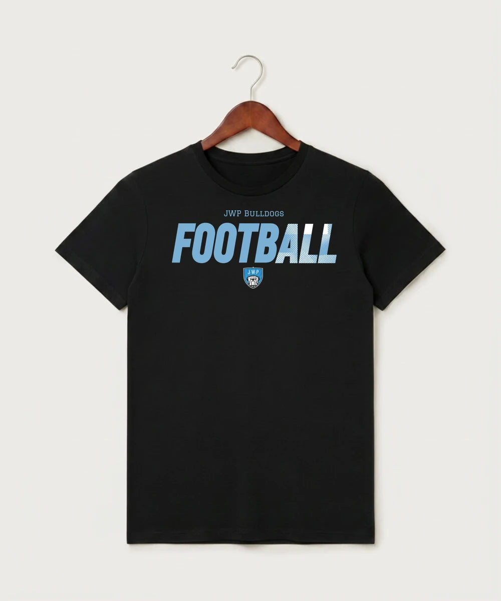 Janesville Waldorf Pemberton Football (Boys) - Black T-Shirt - Full Front