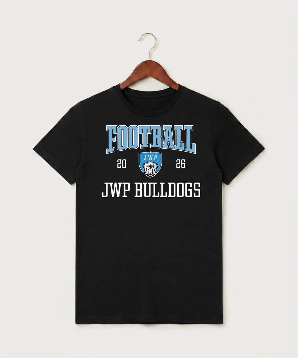 Janesville Waldorf Pemberton Football (Boys) - Black T-Shirt - Full Front