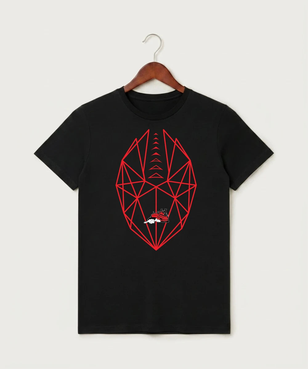 Fulton High School Football (Boys) - Black T-Shirt - Full Front