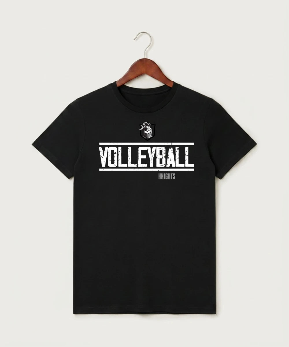 Kingsland High School Volleyball (Girls) - Black T-Shirt - Full Front