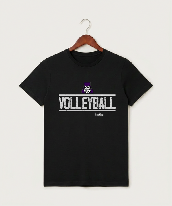 Albany High School Volleyball (Girls) - Black T-Shirt - Full Front