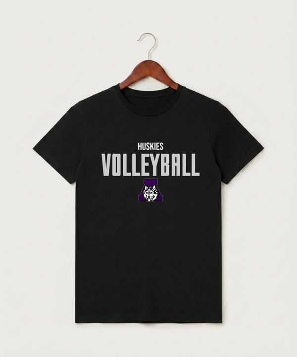 Albany High School Volleyball (Girls) - Black T-Shirt - Full Front