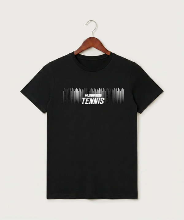 Albany High School Tennis (Boys) - Black T-Shirt - Full Front