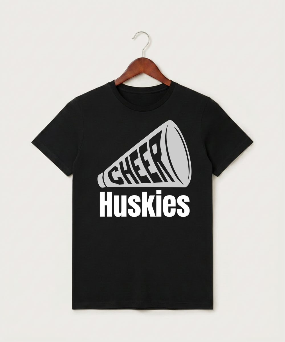 Albany High School Cheerleading - Black T-Shirt - Full Front