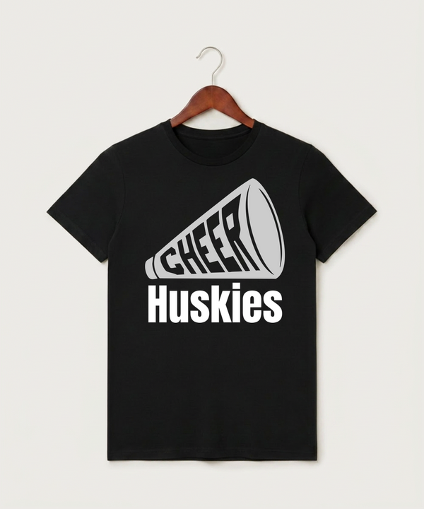 Albany High School Cheerleading - Black T-Shirt - Full Front