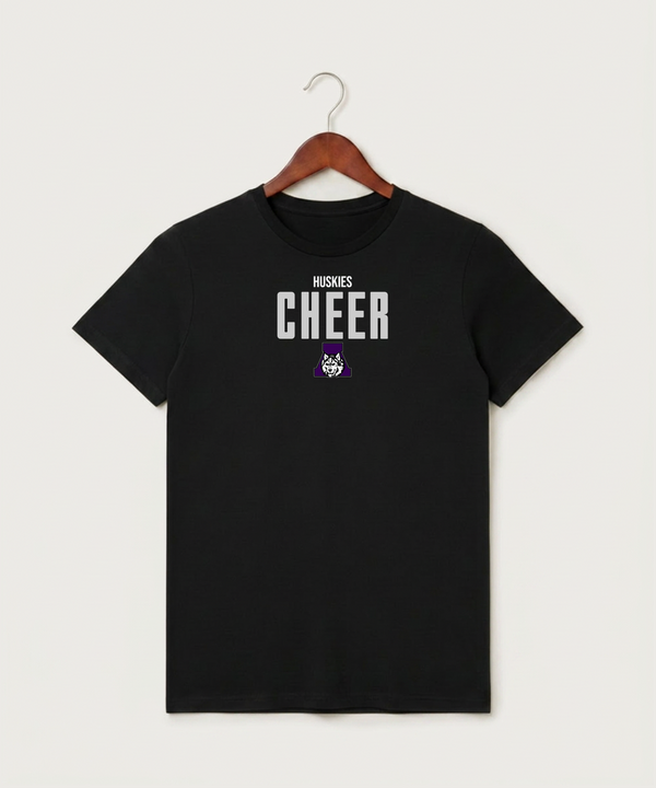 Albany High School Cheerleading - Black T-Shirt - Full Front
