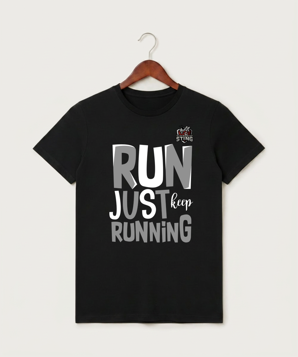 Yellow Medicine East High School Athletics - Black T-Shirt - Full Front