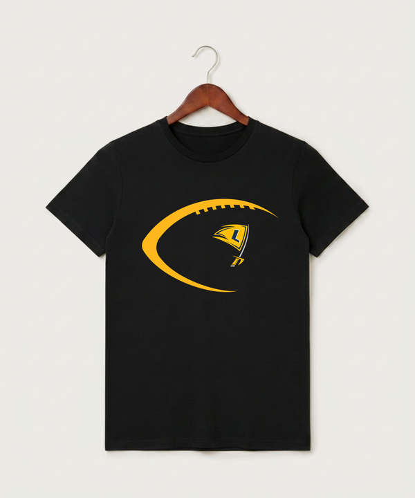 Howard Lake Waverly Winsted High School Football (Boys) - Black T-Shirt - Full Front