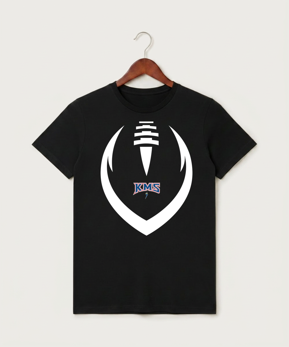 Kerkhoven-Murdock-Sunburg High School Football (Boys) - Black T-Shirt - Full Front