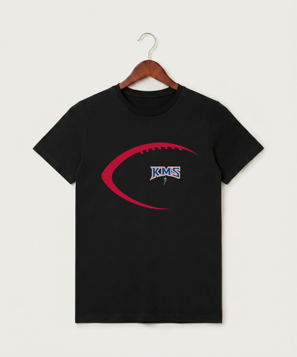 Kerkhoven-Murdock-Sunburg High School Football (Boys) - Black T-Shirt - Full Front
