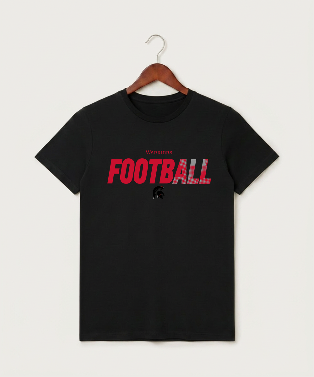 Bold High School Football (Boys) - Black T-Shirt - Full Front